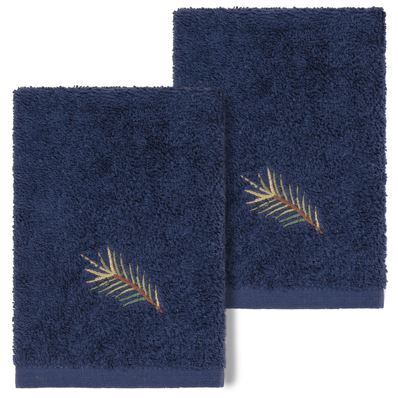 Pierre 100% Turkish Cotton Washcloth, Midnight Blue
