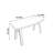 Red Saddle Leather Ash Wood Writing Desk-556353476