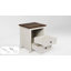 Table de chevet 18 po avec station de charge et prises Valera, table de bout de ferme avec 3 tiroirs (ensemble de 2) Valera-1331947615-1331947608