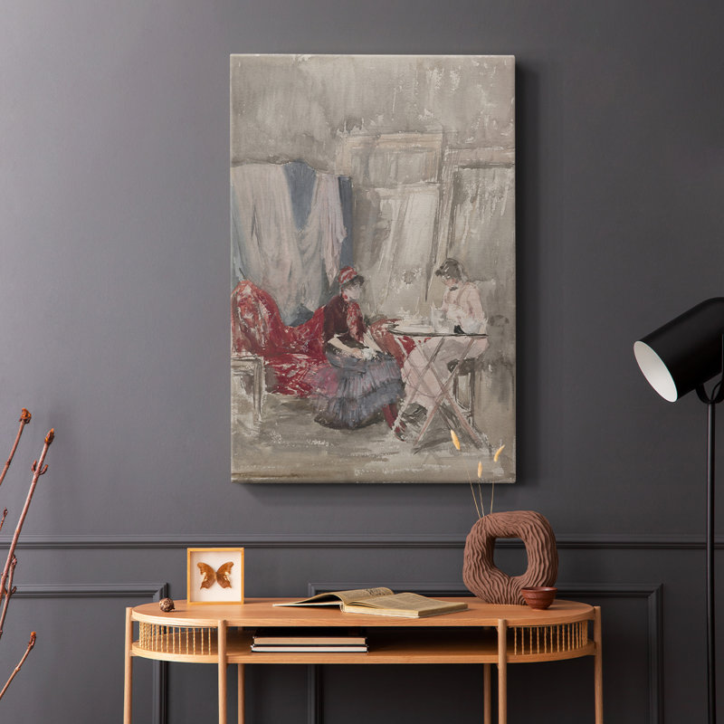 Imprimé floral rétro CCLXI - galerie Cavas, H 36 po x l 24 po