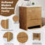 Meuble-lavabo moderne 30 po avec lavabo en céramique-386129573