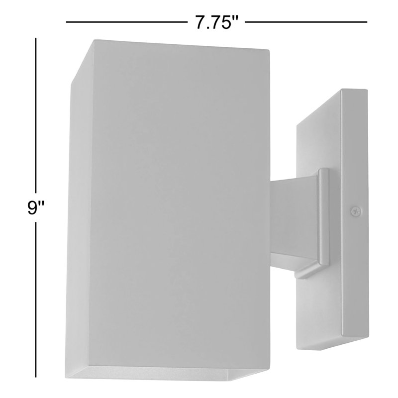 Pohl 1 - Light Outdoor Armed Sconce, No, 9" H x 5" W x 7.75" D, Black