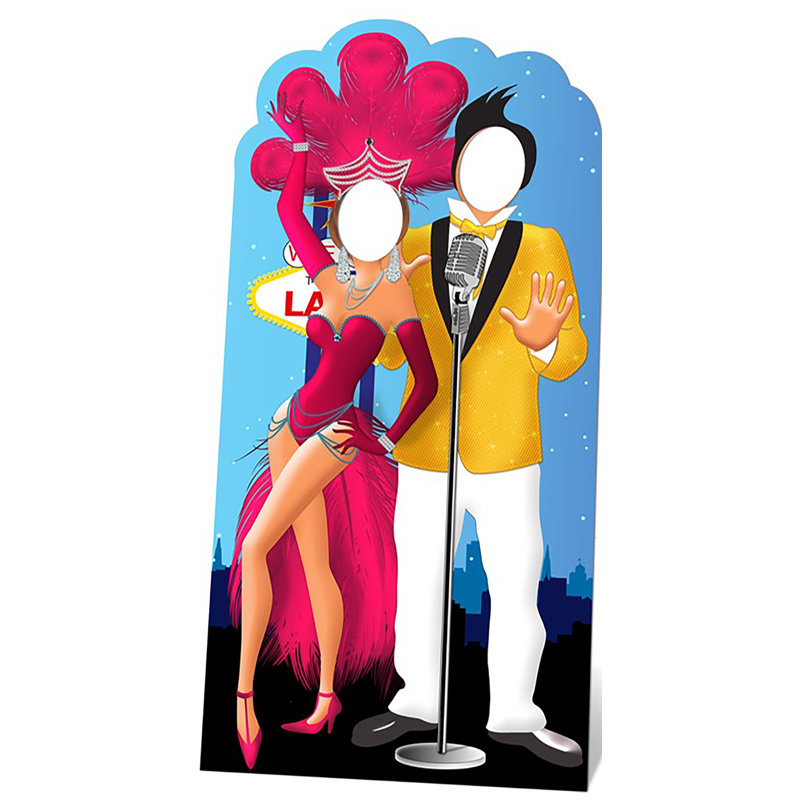 Accroche en carton vegas couple