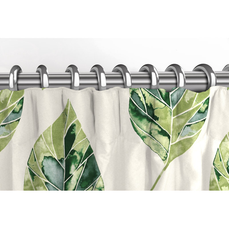 Boler Cotton Room Darkening Curtain Pair, Width 116 x Drop 137 cm, Forest Green