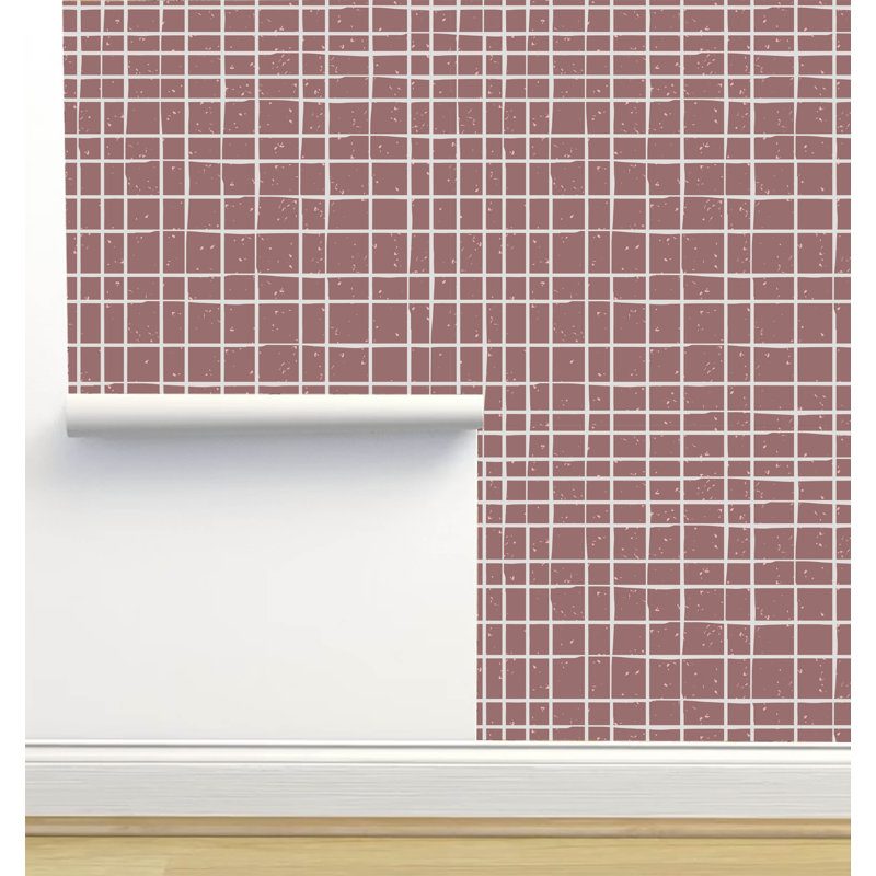 Rouleau de papier peint adhésif 12 pi x 2 pi Monor Designs, Rose