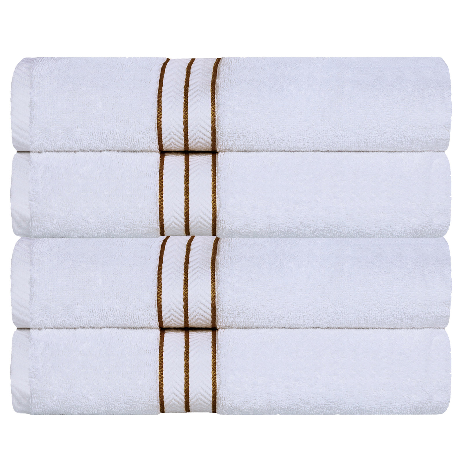 Josann 4-Piece Turkish Cotton Bath Towel Set, Toast