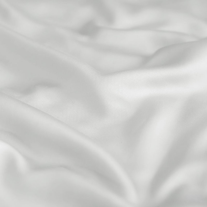 Ensemble de housse de couette en bambou 3 pièces (plusieurs tailles et couleurs), Blanc