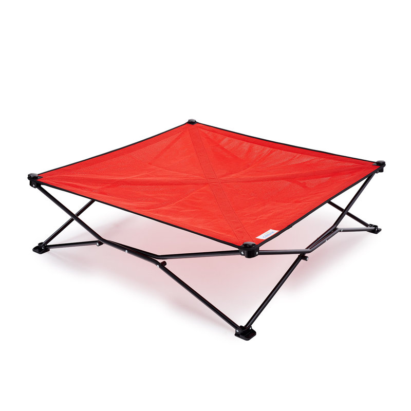 Polyester Pet Bed, 11.5" H x 41" W x 41" D, Red