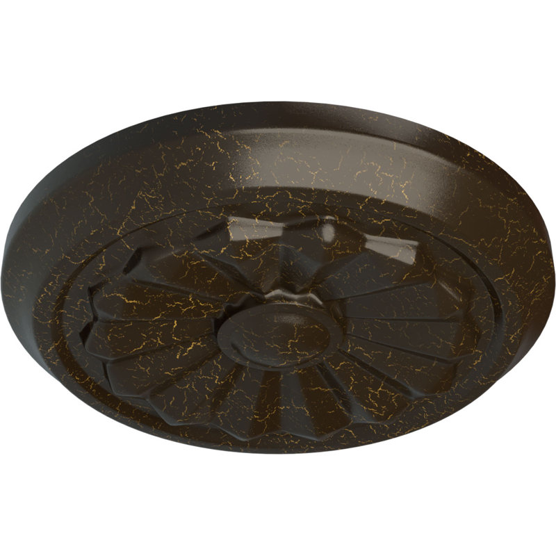 Médaillon de plafond Endurathane Olivia, 7 7/8 po x P 1 1/8 po (convient aux auvents jusqu'à 3 1/2 po)