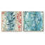Springfield - Ensemble de 2 collages carrés botaniques abstraits-101862542-101862543