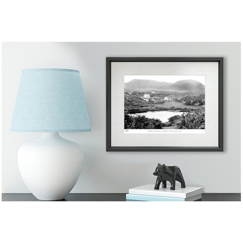 Morfa Bychan, Garreg Wen Lake 1925 by Francis Frith - Single Picture Frame Print, 28cm H x 36cm W x 2.3cm D