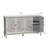58.3" Carved Sideboard with Door and Solid Wood Legs-309119009