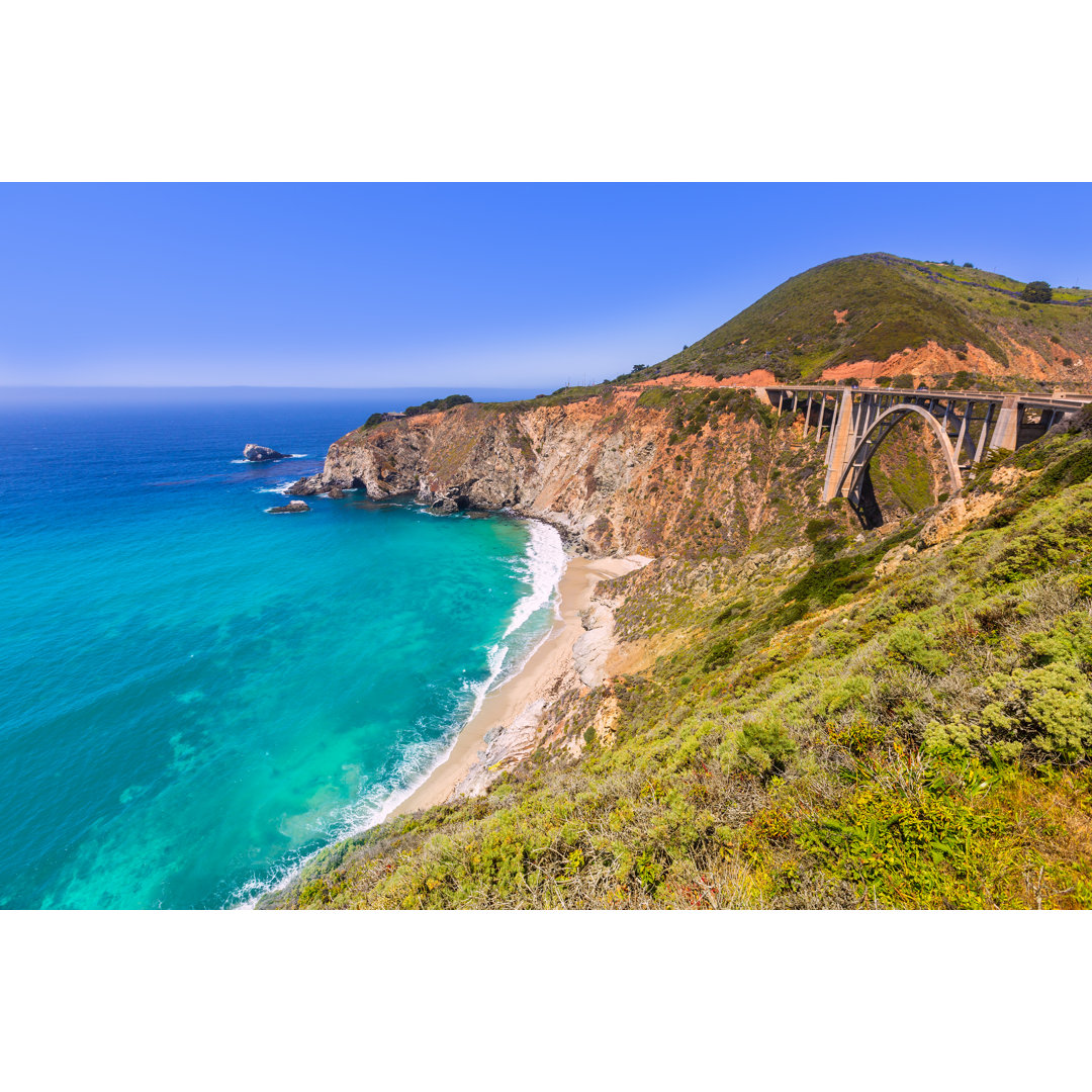 California Bixby Bridge - Wrapped Canvas Print