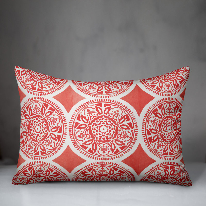 Housse et insert de coussin d'extérieur pour l'extérieur, Rouge