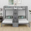 Twin Over Twin & Twin Bunk Bed With Built-In Staircase And Storage Drawer