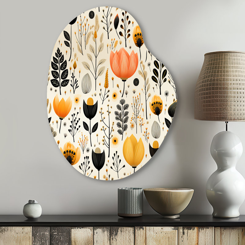 Art mural en métal asymétrique Centerville, H 30 po x l 22 po x P 1 po