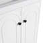 Meuble-lavabo autoportant et 2 portes d'armoire et lavabo, meuble-lavabo de salle de bain-113448667-113448666
