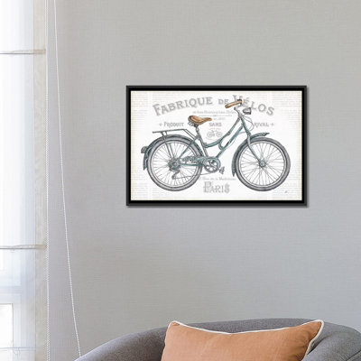 « vélos i », impression sur toile