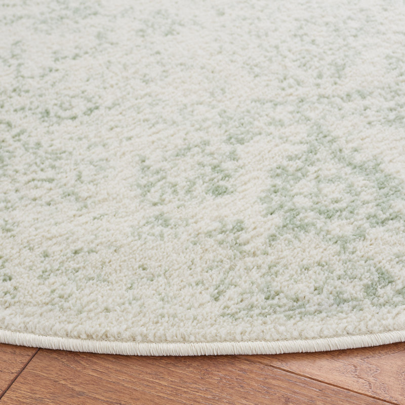 Jacquelyn Floral Area Rug, Round 91 cm