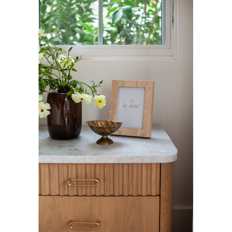 Travertine Stone Frame 5x7, 5" W x 7" H