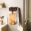 Picket 5-Hook Wall-Mounted Wooden Coat Rack with Adjustable Flip-Down Hooks-1992744244