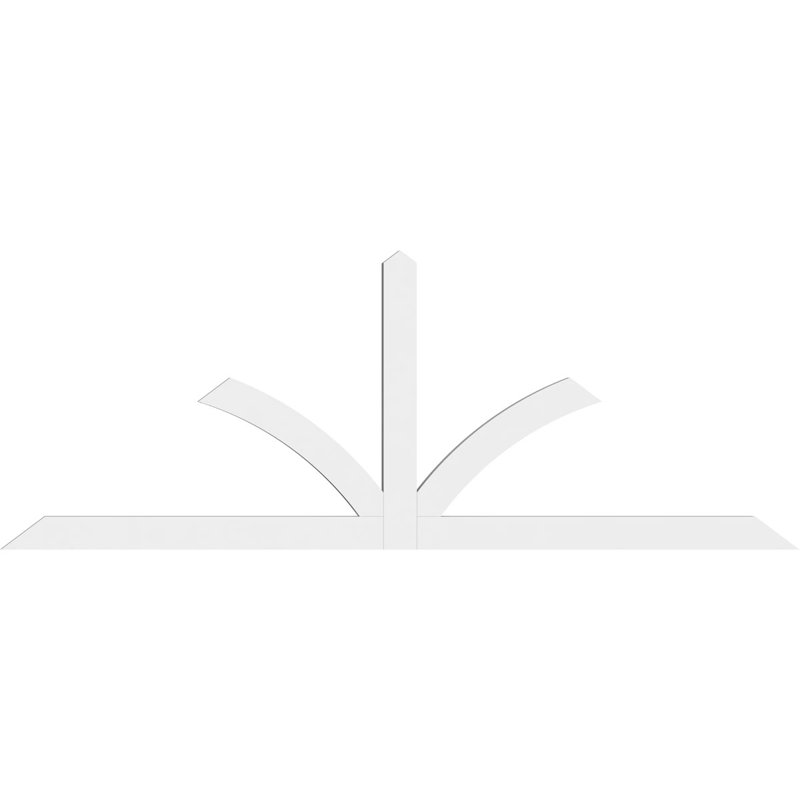 Support pour pignon en PVC de qualité architecturale Richland, H 36 po x l 96 po (pas: 9/12), P 2 po x F 4 po