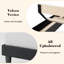 Lit plateforme tapissier avec tête de lit à oreilles Canuto-218846094-156866682