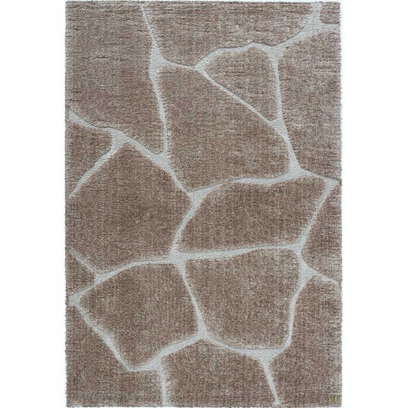 Tapis écologique en polyester recyclé Nina, Rectangle 5 pi 3 po x 7 pi 6 po