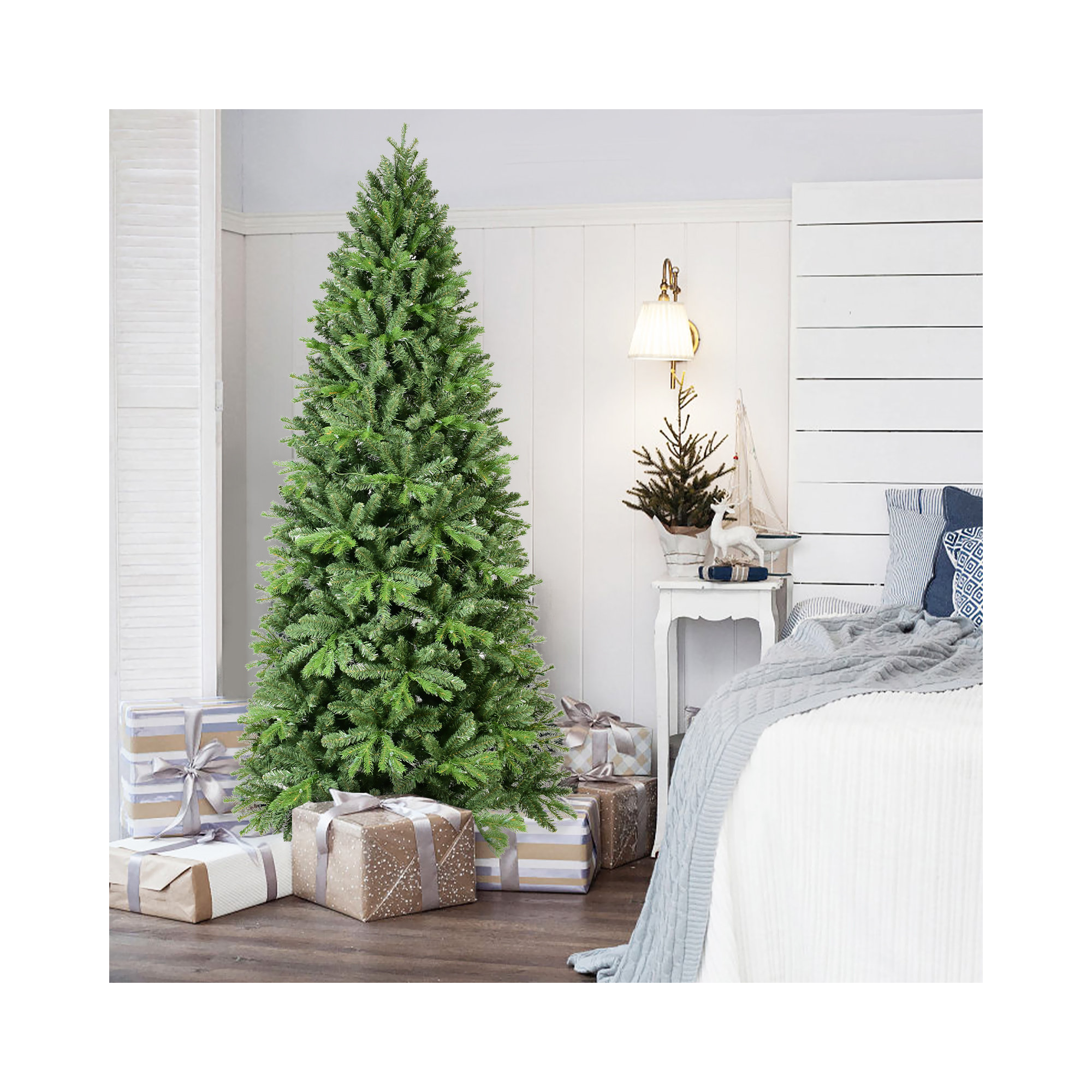 Unlit Pine Fir Christmas Tree, 5'