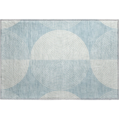 Premium Machine Washable Mayfield AMF2275 Geometric Rug
