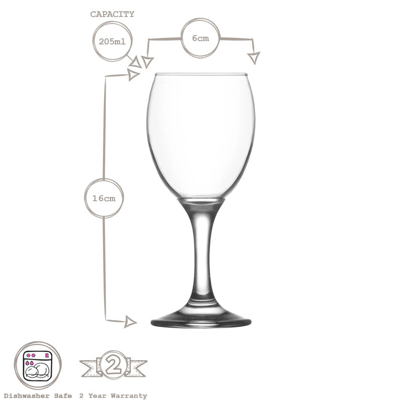 LAV Glass White Wine Glass Stemware, 205