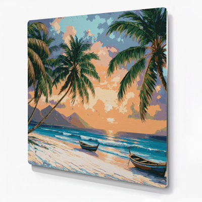 Cities Dominican Republic Gray Metal Wall Art