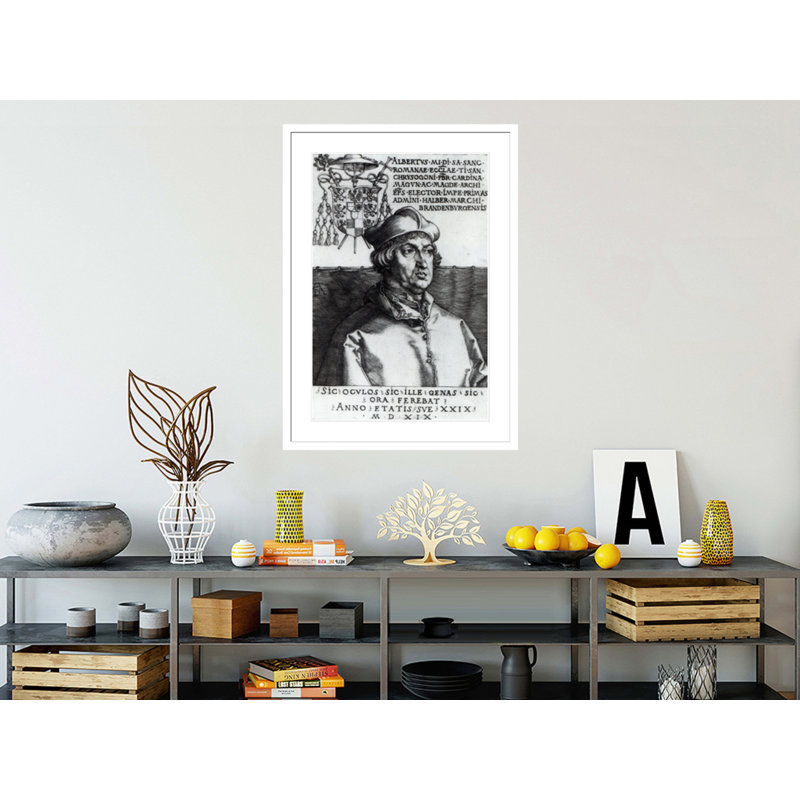 «Albrecht of Brandenburg» par Albrecht Dürer, impression giclée sur cadre, H 41,5 po x l 29,89 po