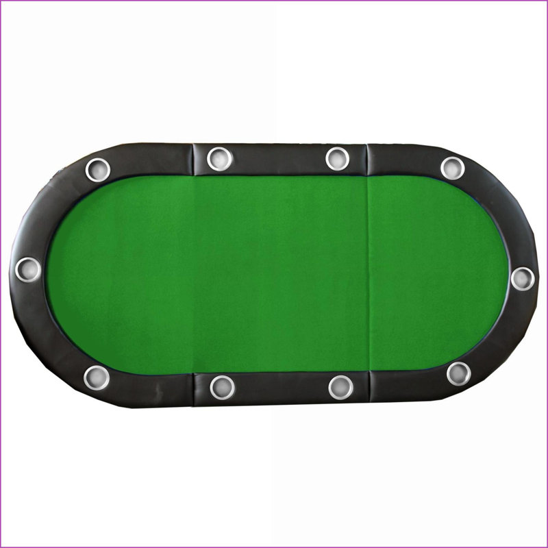 Plateau de table pliable pour 10 joueurs, plateau de table feutré vert à trois volets | Vert | Moderne, Vert