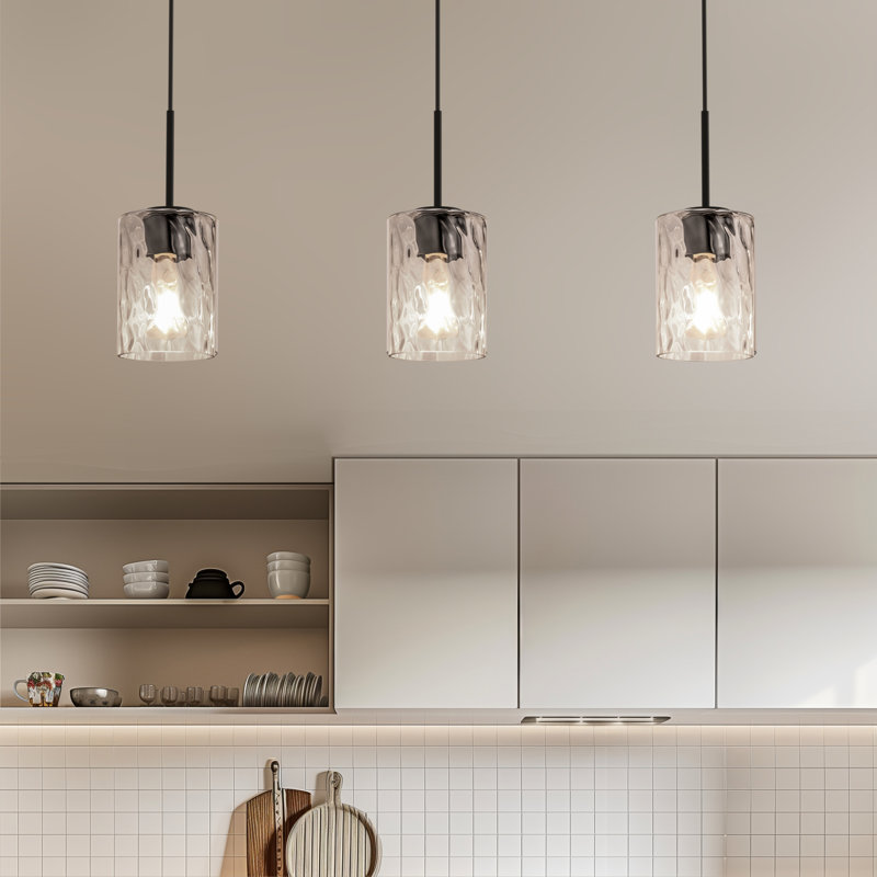 Luminaire suspendu pour îlot de cuisine 3 lumières Saniya