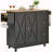 Kitchen Island Cart Rolling Storage Cabinet On Wheel With Drawer & Shelves-699032051