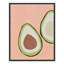 Avocat tranché - reproduction d'art-55789670-55789671-55789672