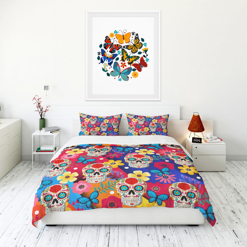 Abstract Duvet Cover, King Duvet Cover + 2 King Shams