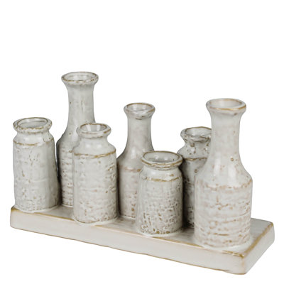 Quinn Vase Cluster Of 7 Vases, Ceramic