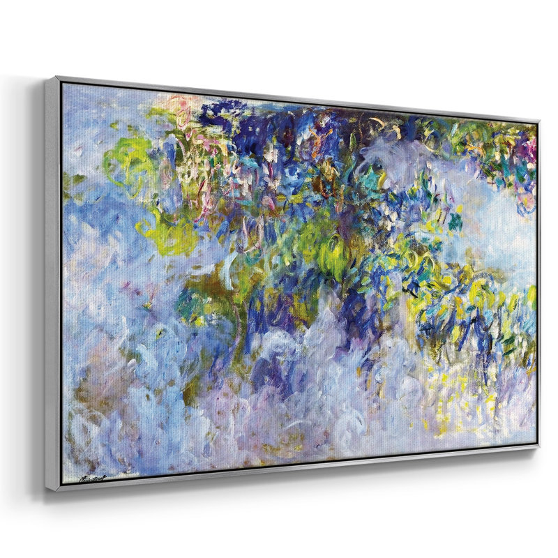 Wisteria, 1919, reproduction d'art sur toile, H 27 po x l 41 po x P 2 po, Argent