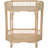 Manhattan 2-Tier Rattan Console Table With Dual Shelves, Handcrafted Natural Rattan Design