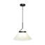 Luminaire suspendu moderne 1 lumière avec plafonnier en tissu blanc Lustre plissé rayé traditionnel pour chambre d'enfant Chambre à coucher Cuisine Hall d'entrée