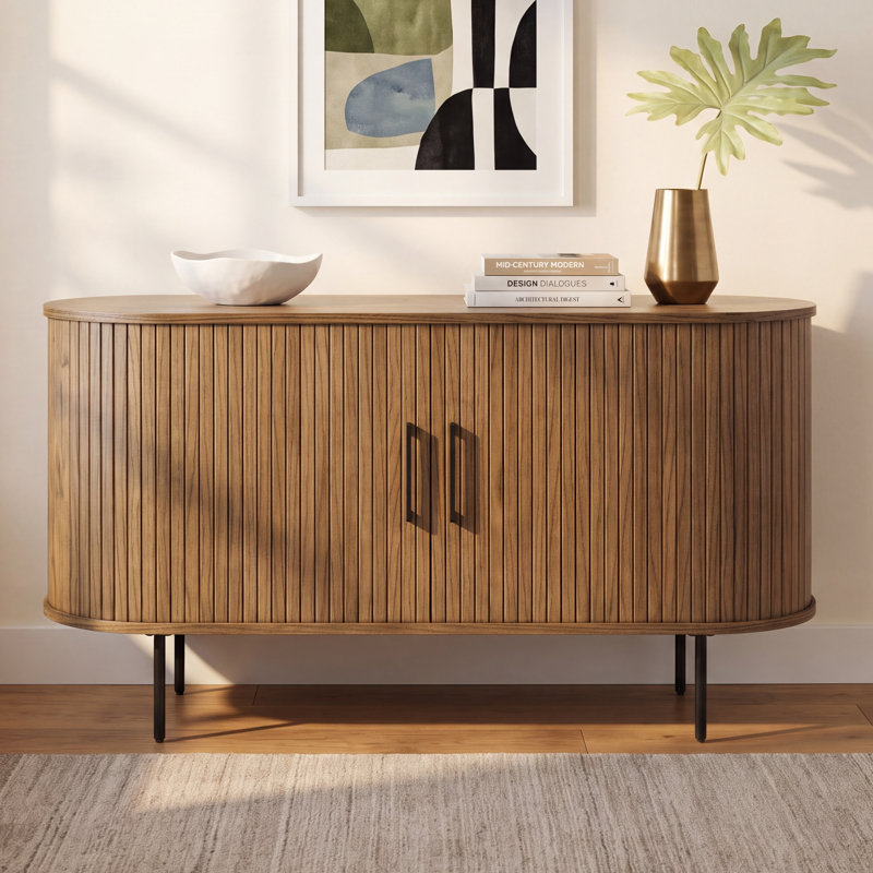 Iris 55" Sideboard, Smoked Oak