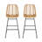 Outdoor Wicker Barstools (Set Of 2)-1603051536