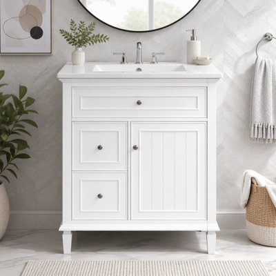 Meuble-lavabo de 30 po avec lavabo et rangement intelligent