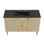 Ensemble de meuble-lavabo simple 48 po noir Chauer