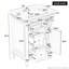 Armoire de meuble-lavabo 24 po avec lavabo, un tiroir rabattable et deux tiroirs, tablette réglable-226043966