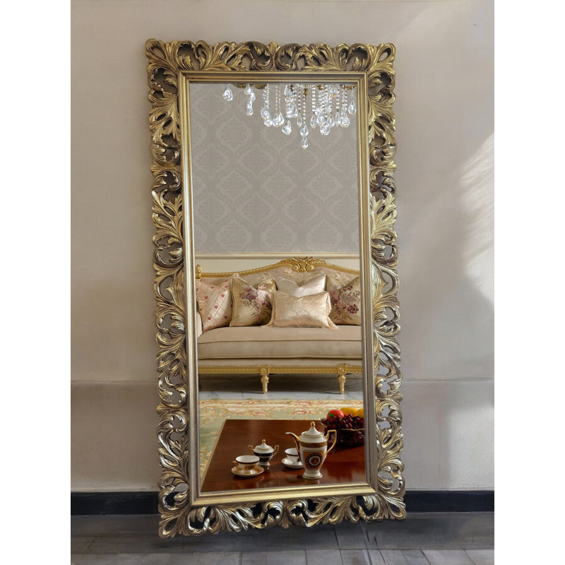 Opulent Rectangle Solid Wood Mirror