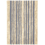 Calder Stripe Pewter Blue Handwoven Jute Rug