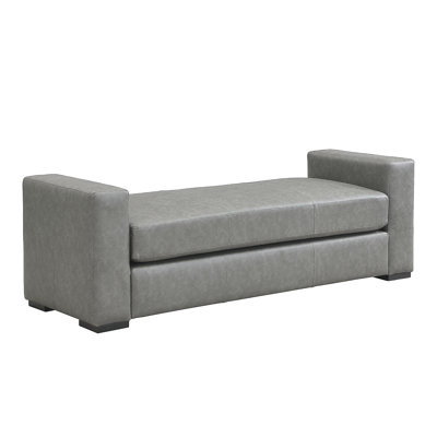 Faux Leather Ottoman by Latitude Run